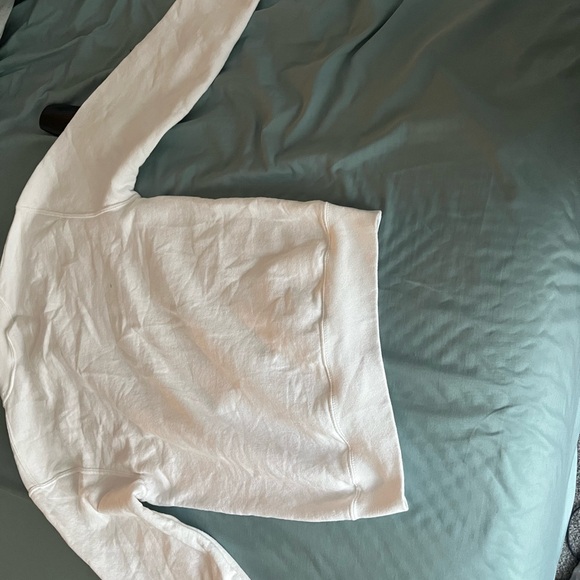 Port and Company White Pullover with Red Lettering - Picture 3 of 3